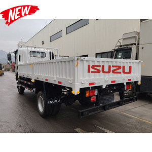 Cheap New White 4x2 Low-<b>side</b> <b>bed</b> Fence Truck Cargo Light Duty ISUZU New LHD RHD 7 Meters Lorry Trucks - Product Image 3