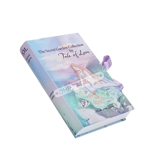 Cinta de embalaje de papel para regalo personalizado, cierre magnético en forma de concha de almeja, peluca para quemar pelo de bebé, caja de estilo hueco, libros para niños - Product Image 3