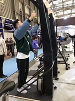 Máquina de Esquí Ergométrica Resistente al Viento para Uso Doméstico, Simulador de Esquí para Entrenamiento de Cuerpo Completo en Interiores, Equipo de Fitness Portátil