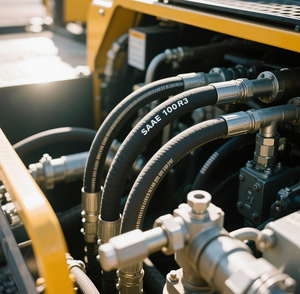 Oliebestendige vezelversterkte hydraulische slang SAE100 R3 CE ISO gecertificeerd, snijdienst, brandstof- en olie-<span class=keywords><strong>rubber</strong></span> slang - Product Image 5