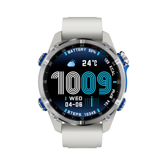 Newest HD350 Pro GPS Smartwatch With 1.32 Inch AMOLED Display 540mAh Mega Battery 3ATM Water Resistant Compass for Outdoor