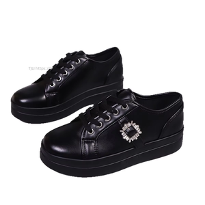 Zapatos Casuales de Plataforma con Cordones y Pedrería, Suela Gruesa, Talla Grande, para Mujer, Otoño, Venta al Por Mayor 43 - Product Image 5