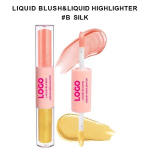 بلا شعار، 12 لونًا، أحمر خدود سائل مزدوج الأطراف للوجه، هايلايتر، كونتور، مكياج أساس - Product Image 4