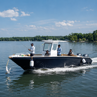 Vente directe d'usine, nouveau bateau de pêche en aluminium FB-270, console centrale, bateau de pêche sportive haut de gamme, 28 pieds, bateau de pêche en haute mer