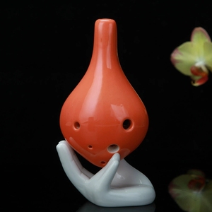 โอคาริน่าเซรามิกรูปทรงหยดน้ำ 6 รู สำหรับเด็กเล่น ขายส่ง - Product Image 4