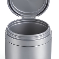 Pot de crème cosmétique en PP de 100 ml, réutilisable, avec couvercle à rabat et cuillère, emballage hermétique