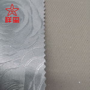 Imperméable à l'eau en relief paillettes PVC cuir Rose décoratif Requins cuir synthétique pour sacs meubles canapés gants Textiles de maison - Product Image 4