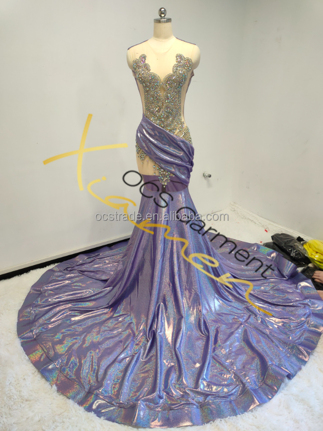 TH24030901 สีเงิน AB/ม่วง