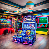 Machine d'arcade de course à monnayeur pour 4 joueurs, console de jeu de course automobile pour enfants, kit de jeu de conduite, machine de jeu de course, toutes sortes