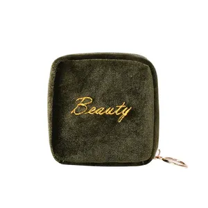 Customized Lip Makeup Junkie Pouch Zipper Custom Logo Little Beauty Bag Make Up Cosmetic Bag
