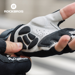ROCKBROS-<span class=keywords><strong>guantes</strong></span> antideslizantes para <span class=keywords><strong>ciclismo</strong></span>, para hombre y <span class=keywords><strong>mujer</strong></span>, transpirables, de medio dedo, para <span class=keywords><strong>ciclismo</strong></span> de montaña - Product Image 5