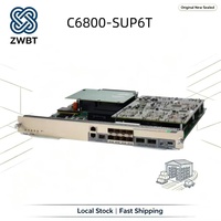 Nuevo y Original Cisco C6800-SUP6T Catalyst Serie 6800, Motor Supervisor 6T, Capacidad Máxima de 6Tbps, Soporta 880G por Ranura, Enlace de Datos por Fibra