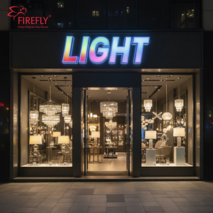 Đom đóm ngoài trời tùy biến Logo Led thư ánh sáng 3D quảng cáo dấu hiệu RBG tùy chỉnh dẫn đăng ký - Product Image 1