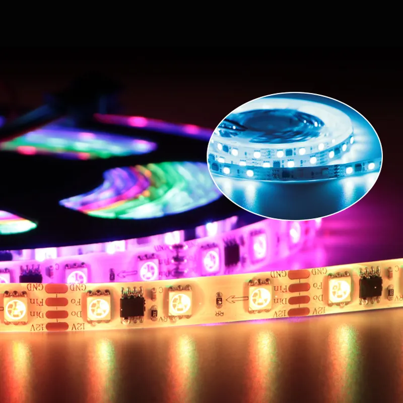 Voll farbiges Streifen licht spart Energie und lange Lebensdauer LED flexibler Streifen CE ROHS zugelassen Elektronisches Seil licht