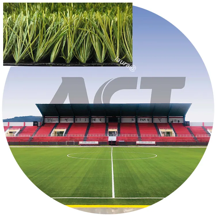 דשא מלאכותי כדורגל דשא ירוק שטיח infilled כדורגל דשא עבור סיטונאי