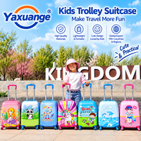 Valise à roulettes pour enfants de 16 pouces, en ABS et PC, 360 ° Roue rotative. Valise pour bébé de style dessin animé pour la maternelle.