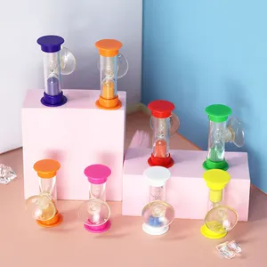 Custom Shower Timer with suction cup plastic timer 3 minute sand clock brushing sand timer hourglass