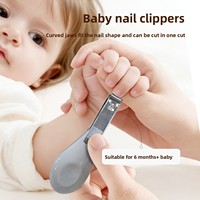 Coupe-ongles en bois pour bébé, anti-pincement, avec brosse à poils doux et peigne, kit de soins pour nourrissons