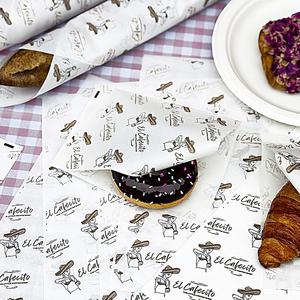 Custom Logo Disposable Eco-Friendly Aluminum Foil Greaseproof Non-Stick Fast Food <b>Wrapping</b> <b>Paper</b> for Sandwich Burger Wrapper - Product Image 2