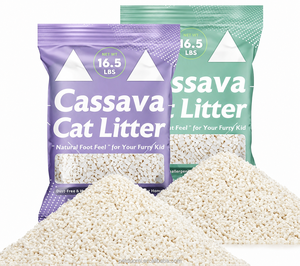 Natural Cassava Cat Litter Premium Deodorizing Flushable Cat <b>Sand</b> Factory Supply - Product Image 1