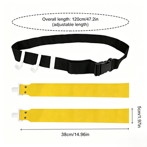 Cinturones de Fútbol Americano Ajustables y Duraderos de PVC Get-<span class=keywords><strong>Fit</strong></span> GF, Color y Logotipo Personalizados, Talla Única para Todos, <span class=keywords><strong>Entrenamiento</strong></span> Deportivo en Equipo - Product Image 4
