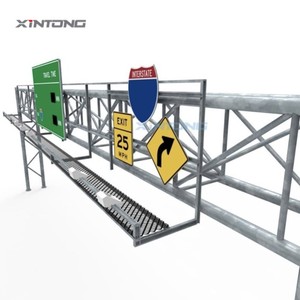 Poteaux de signalisation routière en acier pour l'extérieur, montés sur caméra, pour les routes urbaines, les portiques de signalisation, les autoroutes, les panneaux de signalisation réfléchissants - Product Image 1