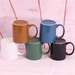 แก้วกาแฟเซรามิคหูจับสีสำหรับใช้ในธุรกิจ - Product Image 2