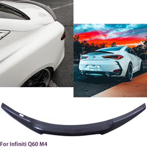 For Q60 Q60S Coupe M4 Style Carbon Fiber <b>Rear</b> <b>Spoiler</b> Trunk Wing 2013-2023 - Product Image 2