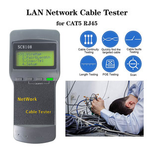 Sc8108 Elektrische Spanning Lengte Draagbare <span class=keywords><strong>Lcd</strong></span> Display Ultrasone Waterstroom Meter Rj45 Lan Netwerkkabel <span class=keywords><strong>Tester</strong></span> - Product Image 6