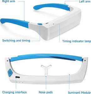 Kacamata bantuan tidur, penyesuaian lampu terapi cahaya sedih untuk relaksasi menyesuaikan jeda Jet - Product Image 6