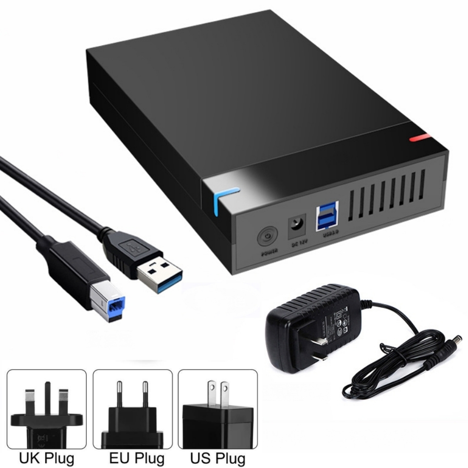 Docking Station USB 3.0 Per HDD/SSD SATA Da 2.5 E 3.5 Pollici – Supporto UASP, Fino A 24 TB, Alimentazione 12V