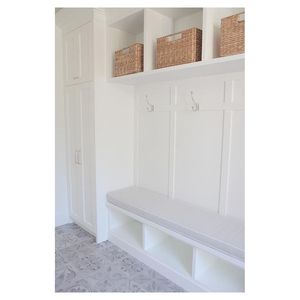 Prima Practical Entryway Wardrobe With Integrated Shoe Bench for Villa Household <strong>Mudroom</strong> Hallway Storage <strong>Closet</strong> - Product Image 4