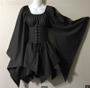 <span class=keywords><strong>Disfraz</strong></span> de Elfo de Hadas para Mujer, Traje <span class=keywords><strong>Medieval</strong></span> de Halloween, Corte Victoria, Princesa, Vendaje, Navidad, Retazos, Fiesta - Product Image 2