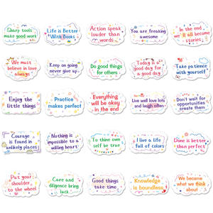 50 Autocollants inspirants en anglais avec des phrases positives, des slogans textuels, pour journal, téléphone, ordinateur, décoration imperméable - Product Image 2