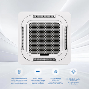 Aire Acondicionado Comercial Tipo Cassette Inverter R410A de 48k 48000 BTU y 4 Toneladas, Fácil de Desmontar, para Restaurantes y Tiendas - Product Image 2
