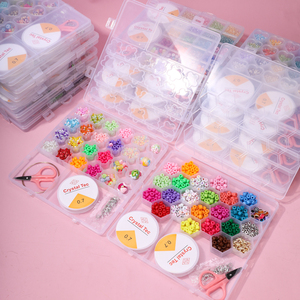 24 boîtes de perles de verre de couleur unie, perles de riz, bracelet tissé, collier, matériel de bricolage fait à la main, accessoires de bijoux - Product Image 3