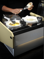 Machine à glaces artisanales Miles Galaxy V2 Milano, modèle commercial, double cuve, pour glaces dures, design compact, idéale pour les petites entreprises