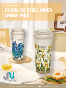 Tazza Termica in Acciaio Inox con Stampa Colorata e Apertura Larga per Caffè e Bevande Fredde - Product Image 2