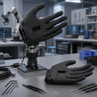 Gant de main robotique en silicone de qualité alimentaire avec design bionique et humanoïde, option de logo personnalisé, DDP OEM ODM