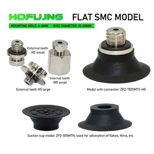 HOFUJNG ZP2-TB10MT-H5 Flat Thin Vacuum Suction Cups Vacuum Sucker <b>Silicone</b> Suction Cup Ventouse De Transport - Product Image 3
