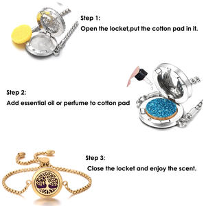 สร้อยข้อมือสแตนเลสสตีลแบบมีจี้น้ำหอมลายเฉพาะบุคคล - Product Image 6