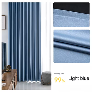 Fornitore professionale moderno 100% oscuramento completo luce blu <span class=keywords><strong>tende</strong></span> termiche isolanti <span class=keywords><strong>per</strong></span> il <span class=keywords><strong>soggiorno</strong></span> casa camera da letto - Product Image 5