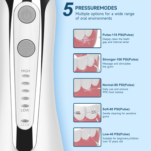 H2ofloss 5 chế độ IPX7 không thấm nước không dây nước Flosser di động bằng miệng Irrigator thông minh mạnh mẽ có thể tháo rời nha khoa xỉa - Product Image 3