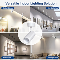 Projecteur LED COB à montage en surface 9W 15W 20W, orientable, CRI90+, pour magasin, hôtel, éclairage commercial intérieur