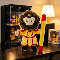 Peluche singe personnalisée 20 cm, animal en peluche, mascotte de dessin animé, cadeau d'anniversaire pour enfants, fabricant OEM