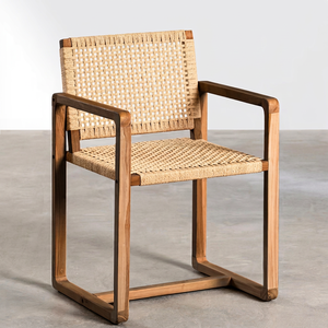 Silla de Comedor Moderna Escandinava de Madera Maciza con Estructura Metálica, Cómoda para Hogar, Bar, Apartamento, Escuela, Almacén y Taller - Product Image 1
