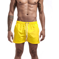 Casual Driepunts Strandbroek Voor Heren, Effen En Veelkleurige Cargoshorts Met Een Losse Sportbroek In De Middellange Taille