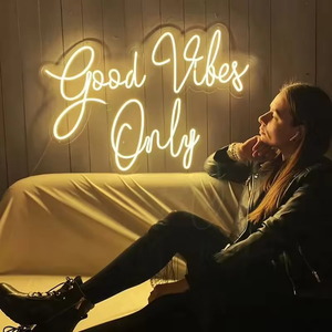 Plantilla fija de neón abierta para tienda de acrílico duradero personalizado, letrero de neón, fácil personalización de texto para decoración de restaurante de tienda - Product Image 2