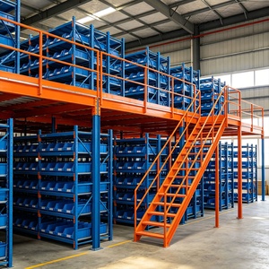 Système de rayonnage industriel pour mezzanine, plateforme en acier pour l'extension du stockage en entrepôt, conception personnalisée - Product Image 5