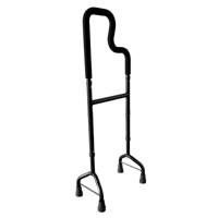 Canne d'assistance pour monter les escaliers, aide à la mobilité à double marchepied, poignées ergonomiques à 2 niveaux, déambulateur d'escalier réglable pour seniors